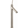 Axor Starck 1.2 GPM Single Hole Joystick Tall Vessel Bathroom Faucet Less Drain Assembly - Engineered in Germany, Limited Lifetime Warranty Brushed Nickel