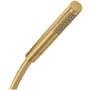 Axor Starck 2.5 GPM Single Function Handshower with Quick Clean Technology - Engineered in Germany, Limited Lifetime Warranty Brushed Gold Optic