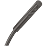 Axor Starck 2.5 GPM Single Function Handshower with Quick Clean Technology - Engineered in Germany, Limited Lifetime Warranty Brushed Black Chrome
