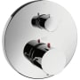 Axor Starck Thermostatic Valve Trim with Integrated Diverter and Volume Controls Less Valve - Engineered in Germany, Limited Lifetime Warranty Chrome