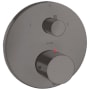 Axor Starck Thermostatic Valve Trim with Integrated Diverter and Volume Controls Less Valve - Engineered in Germany, Limited Lifetime Warranty Brushed Black Chrome