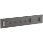 Axor ShowerComposition Thermostatic Valve Trim with Diverter, Volume Control and Integrated Hand Shower Holder for 4 Applications - Less Rough In Brushed Black Chrome