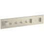 Axor ShowerComposition Thermostatic Valve Trim with Diverter, Volume Control and Integrated Hand Shower Holder for 4 Applications - Less Rough In Brushed Nickel