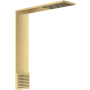 Axor ShowerComposition 2.5 GPM Single Function Rain Shower Head with Body Spray / Shoulder Shower Brushed Gold Optic
