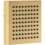 Axor ShowerComposition 1.5 GPM Single Function Square Metal Body Spray / Shoulder Shower with PowderRain Brushed Gold Optic