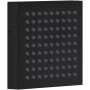 Axor ShowerComposition 1.5 GPM Single Function Square Metal Body Spray / Shoulder Shower with PowderRain Matte Black