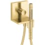 Axor ShowerSolutions 1.75 GPM Single Function Hand Shower with Hose and Volume Control - Engineered in Germany, Limited Lifetime Warranty Brushed Gold Optic