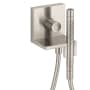 Axor ShowerSolutions 1.75 GPM Single Function Hand Shower with Hose and Volume Control - Engineered in Germany, Limited Lifetime Warranty Brushed Nickel