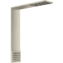 Axor ShowerComposition 1.75 GPM Single Function Rain Shower Head with Body Spray / Shoulder Shower Brushed Nickel