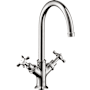Axor Montreux Single Hole Bathroom Faucet with Drain Assembly - Engineered in Germany, Limited Lifetime Warranty Chrome