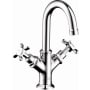 Axor Montreux 1.2 GPM Single Hole Small Bathroom Faucet with Drain Assembly - Engineered in Germany, Limited Lifetime Warranty Chrome