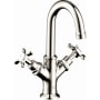 Axor Montreux 1.2 GPM Single Hole Small Bathroom Faucet with Drain Assembly - Engineered in Germany, Limited Lifetime Warranty Polished Nickel