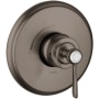 Axor Montreux Pressure Balanced Valve Trim Less Valve - Engineered in Germany, Limited Lifetime Warranty Brushed Black Chrome