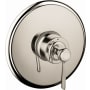 Axor Montreux Pressure Balanced Valve Trim Less Valve - Engineered in Germany, Limited Lifetime Warranty Polished Nickel