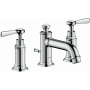 Axor Montreux 1.2 (GPM) Widespread Bathroom Faucet with Pop-Up Drain - Engineered in Germany, Limited Lifetime Warranty Chrome