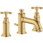 Axor Montreux 1.2 (GPM) Widespread Bathroom Faucet including Pop-Up Drain - Engineered in Germany, Limited Lifetime Warranty Brushed Gold Optic