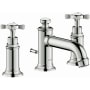 Axor Montreux 1.2 (GPM) Widespread Bathroom Faucet including Pop-Up Drain - Engineered in Germany, Limited Lifetime Warranty Polished Nickel