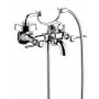 Axor Montreux Wall Mounted Tub Filler with Built-In Diverter and Lever Handles with Hand Shower - Engineered in Germany, Limited Lifetime Warranty Polished Nickel