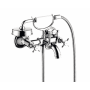 Axor Montreux Wall Mounted Tub Filler with Built-In Diverter and Cross Handles with Hand Shower - Engineered in Germany, Limited Lifetime Warranty Polished Nickel