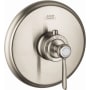 Axor Montreux Thermostatic Valve Trim Less Valve - Engineered in Germany, Limited Lifetime Warranty Brushed Nickel