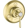 Axor Montreux Trio/Quattro Diverter Trim Less Valve - Engineered in Germany, Limited Lifetime Warranty Brushed Gold Optic
