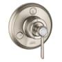Axor Montreux Trio/Quattro Diverter Trim Less Valve - Engineered in Germany, Limited Lifetime Warranty Brushed Nickel