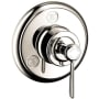 Axor Montreux Trio/Quattro Diverter Trim Less Valve - Engineered in Germany, Limited Lifetime Warranty Polished Nickel