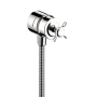 Axor Montreux Wall Supply Elbow Integrated Shut Off and Volume Control with Cross Handle - Engineered in Germany, Limited Lifetime Warranty Chrome