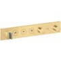 Axor ShowerSolutions 3 Function Thermostatic Valve Trim Only with 2 Knob Handles and Integrated Diverter - Less Rough In Brushed Gold Optic