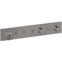 Axor ShowerSolutions 3 Function Thermostatic Valve Trim Only with 2 Knob Handles and Integrated Diverter - Less Rough In Brushed Black Chrome