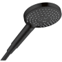 Axor ShowerSolutions 2.5 GPM Multi Function Shower Head with EcoRight, Quick Clean and Select Matte Black