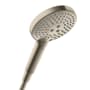 Axor ShowerSolutions 2.5 GPM Multi Function Shower Head with EcoRight, Quick Clean and Select Brushed Nickel