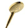 Axor ShowerSolutions 2.5 GPM Multi Function Shower Head with EcoRight, Quick Clean and Select Polished Gold Optic