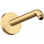 Axor ShowerSolutions 9-1/16" Wall Mounted Shower Arm and Flange Brushed Gold Optic