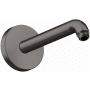 Axor ShowerSolutions 9-1/16" Wall Mounted Shower Arm and Flange Brushed Black Chrome
