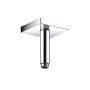 Axor ShowerSolutions 4" Ceiling Mounted Shower Arm and Square Flange Chrome
