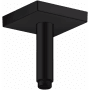 Axor ShowerSolutions 4" Ceiling Mounted Shower Arm and Square Flange Matte Black