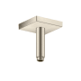 Axor ShowerSolutions 4" Ceiling Mounted Shower Arm and Square Flange Brushed Nickel