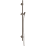 Axor Montreux 36" Slide Bar with 63" Hose - Engineered in Germany, Limited Lifetime Warranty Brushed Black Chrome