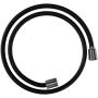 Axor Shower Solutions 49" Textile Hose with Cylindrical and Conical Nut Brushed Black Chrome