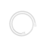 Axor Shower Solutions 49" Textile Hose with Cylindrical and Conical Nut Matte White