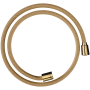 Axor Shower Solutions 49" Textile Hose with Cylindrical and Conical Nut Polished Gold Optic