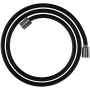 Axor Shower Solutions 63" Textile Hose with Cylindrical and Conical Nut Brushed Black Chrome