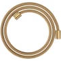 Axor Shower Solutions 63" Textile Hose with Cylindrical Nut Brushed Gold Optic