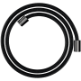 Axor Shower Solutions 63" Textile Hose with Cylindrical Nut Polished Black Chrome