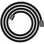 Axor Shower Solutions 79" Textile Hose with Cylindrical Nut Polished Black Chrome