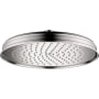 Axor Montreux 1.8 (GPM) Single Function Rain Shower Head - Engineered in Germany, Limited Lifetime Warranty Chrome