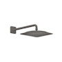 Axor Citterio C 1.75 GPM Single Function 11" Rain Shower Head with PowderRain and Included Shower Arm Brushed Black Chrome