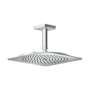 Axor Citterio C 1.75 GPM Single Function Rain Shower Head with PowderRain and Included Ceiling Shower Arm Chrome