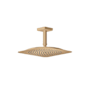 Axor Citterio C 1.75 GPM Single Function Rain Shower Head with PowderRain and Included Ceiling Shower Arm Brushed Bronze